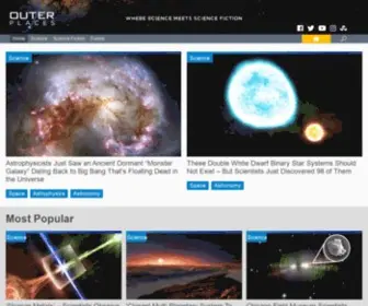 Outerplaces.com(Where Science Meets Science Fiction) Screenshot