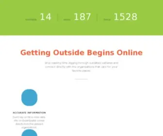 Outerspatial.com(Explore the outdoors confidently with information and experiences curated by the organizations that protect and manage your favorite outdoor places) Screenshot