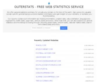 Outerstats.com(Web statistics from outer space) Screenshot
