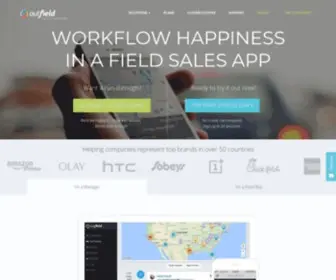 Outfieldapp.com(Field Sales App & CRM Software for Mobile Sales Teams) Screenshot