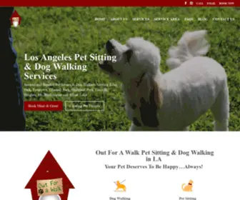 Outforawalk.net(Los Angeles Pet Sitting and Dog Walking) Screenshot