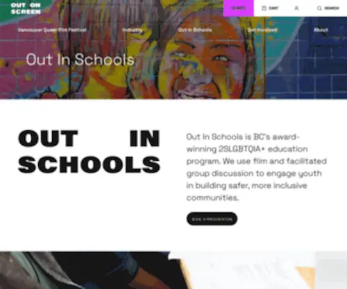 Outinschools.com(Out In Schools) Screenshot