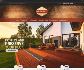 Outlastproducts.com(Deck & Log Home Protection) Screenshot