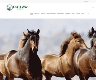 Outlaw-Feed.com(Premium Flax Supplements for Your Animals) Screenshot