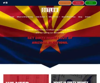 Outlawdirtymoney.com(Stop Dark Money) Screenshot