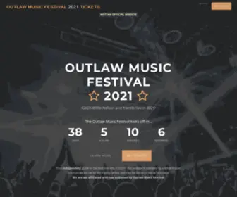 OutlawmusicFestival2021.com(Catch the Outlaw Music Festival) Screenshot