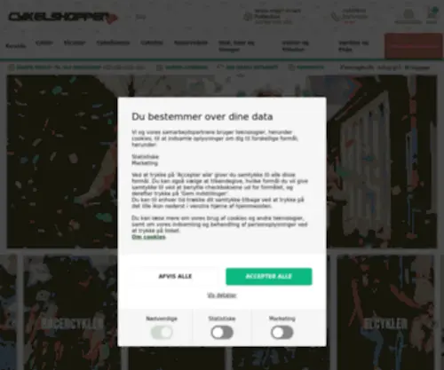 Outlet-CYkler.dk(Siden blev ikke fundet) Screenshot