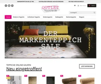 Outlet-Teppiche.de(Deutschlands große Auswahl an Markenteppichen) Screenshot