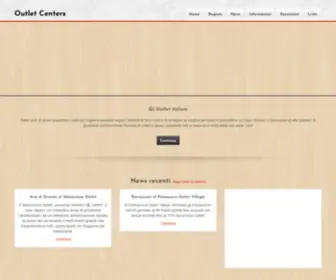 Outletcenters.info(Gli Outlet d'Italia) Screenshot