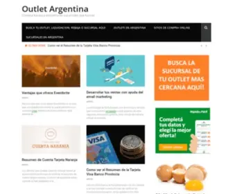 Outletenargentina.com.ar(Outlet y Rebajas en Argentina) Screenshot