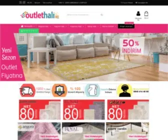 Outlethali.com(Yeni Halı Modellerini Outlet Fiyatına Alın) Screenshot