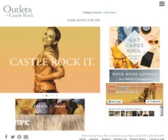 Outletsatcastlerock.com(Outlets at Castle Rock) Screenshot