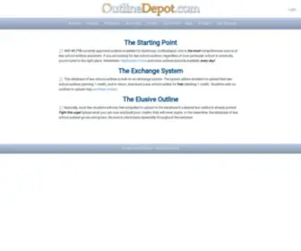 Outlinedepot.com(Law School Outlines) Screenshot