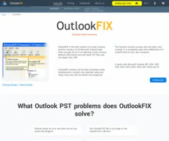 Outlookfix.com(Software for Outlook recovery and for PST repair) Screenshot