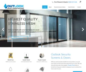 Outlooksecurity.com.au(Security Screens & Security Doors Brisbane) Screenshot