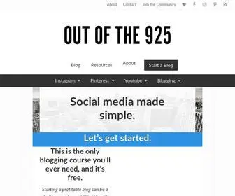 Outofthe925.com(Make Money Online & Side Hustles To Get Out Of The 925) Screenshot