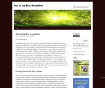 Outoftheboxremedies.net(Rediscovering natural remedies) Screenshot