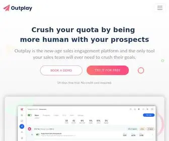 Outplayhq.com(Sales Engagement & Sales Automation Platform) Screenshot