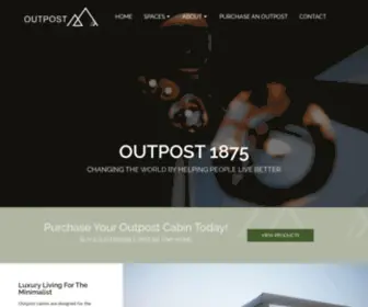 Outpost1875.com(Prefab Tiny Home Builder) Screenshot