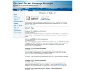 Outpostpm.org(Outpost Packet Message Manager) Screenshot