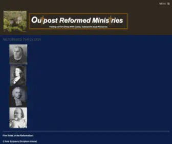 Outpostsite.com(Outpost Reformed Ministries) Screenshot