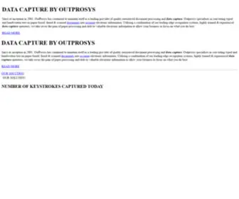 Outprosys.com(Data Capture from OutProsys Document Capture Services) Screenshot