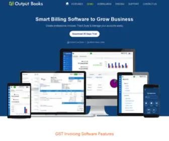 Outputbooks.com(GST Billing & Accounting Software for On) Screenshot