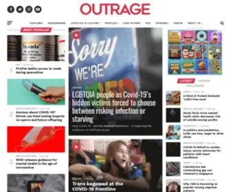 Outragemag.com(Outrage Magazine) Screenshot