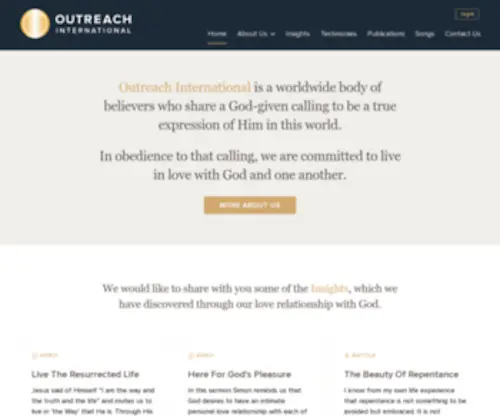 Outreach.net(Outreach International) Screenshot