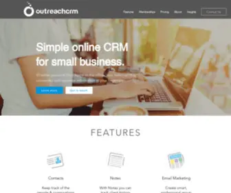 Outreachcrm.co.nz(CRM System) Screenshot