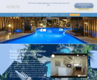 Outriggerbay.com(Byron Bay Accommodation) Screenshot