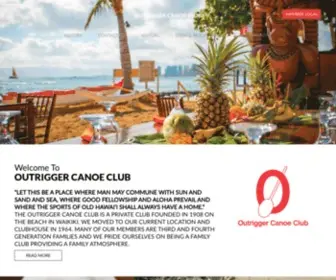 Outriggercanoeclub.com(Outrigger Canoe Club) Screenshot