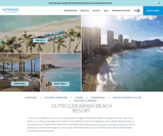 Outriggerwaikiki.com(Waikiki Resort Hotels) Screenshot