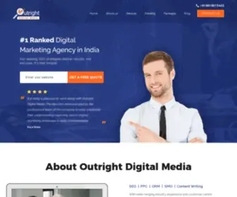 Outrightdigitalmedia.com(Digital Marketing Agency in India) Screenshot