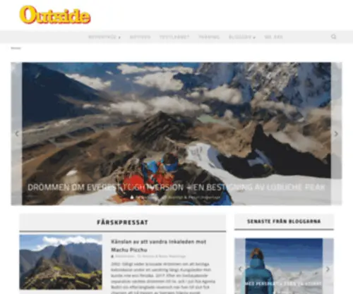 Outsideonline.se(Lev aktivt) Screenshot