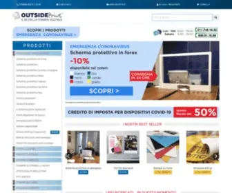 Outsideprint.com(Stampa digitale online) Screenshot