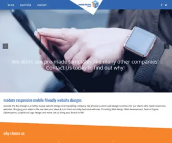 OutsidetheboxDesign.ca(Modern Responsive Mobile Friendly Website Designs) Screenshot