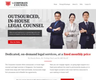 Outsourcedlegal.com.sg(The Corporate Counsel) Screenshot