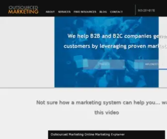 Outsourcedmarketing.ca(We help businesses and practices get more customers by leveraging a marketing system through SEO) Screenshot
