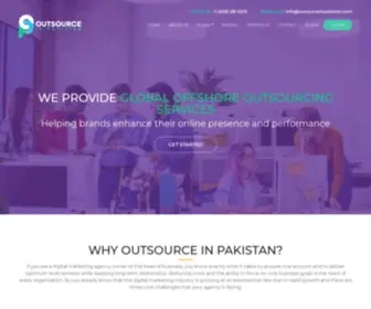 Outsourceinpakistan.com(Global Offshore Outsourcing Services Company in Pakistan) Screenshot