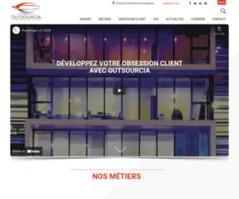 Outsourcia.fr(Outsourcia est un opérateur spécialisé dans l'outsourcing) Screenshot