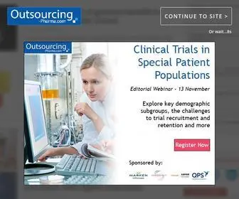 Outsourcing-Pharma.com(Pharmaceutical Supply) Screenshot