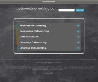 Outsourcing-Weblog.com(The perfect resume) Screenshot