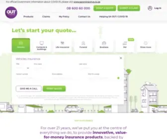 Outsurance.co.za(Insurance for your car) Screenshot