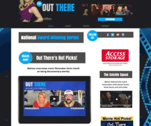 Outtherewithmelissa.com(Out There with Melissa DiMarco) Screenshot