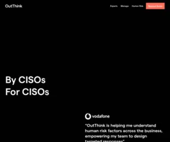 Outthink.io(Cyber Security by CISOs) Screenshot