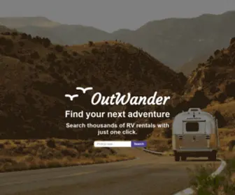 Outwander.com(Find RVs for Rent) Screenshot