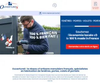 Ouvertures.com(Fabricant de fenêtres) Screenshot
