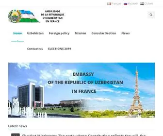 Ouzbekistan.fr(L'Ambassade d'Ouzbekistan en France) Screenshot