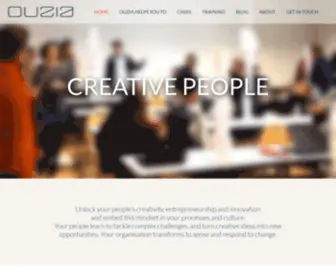 Ouzia.eu(Creative people build strong businesses) Screenshot